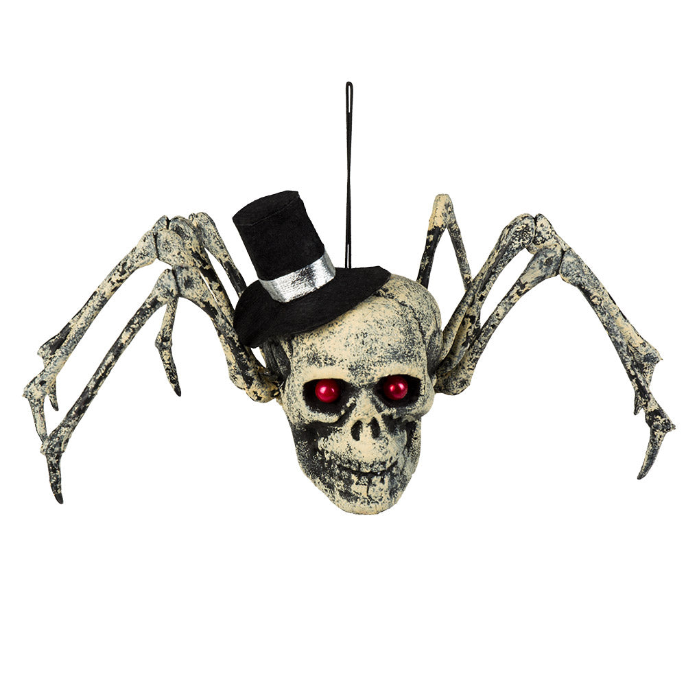 Spinnenschedel decoratie voor Halloween