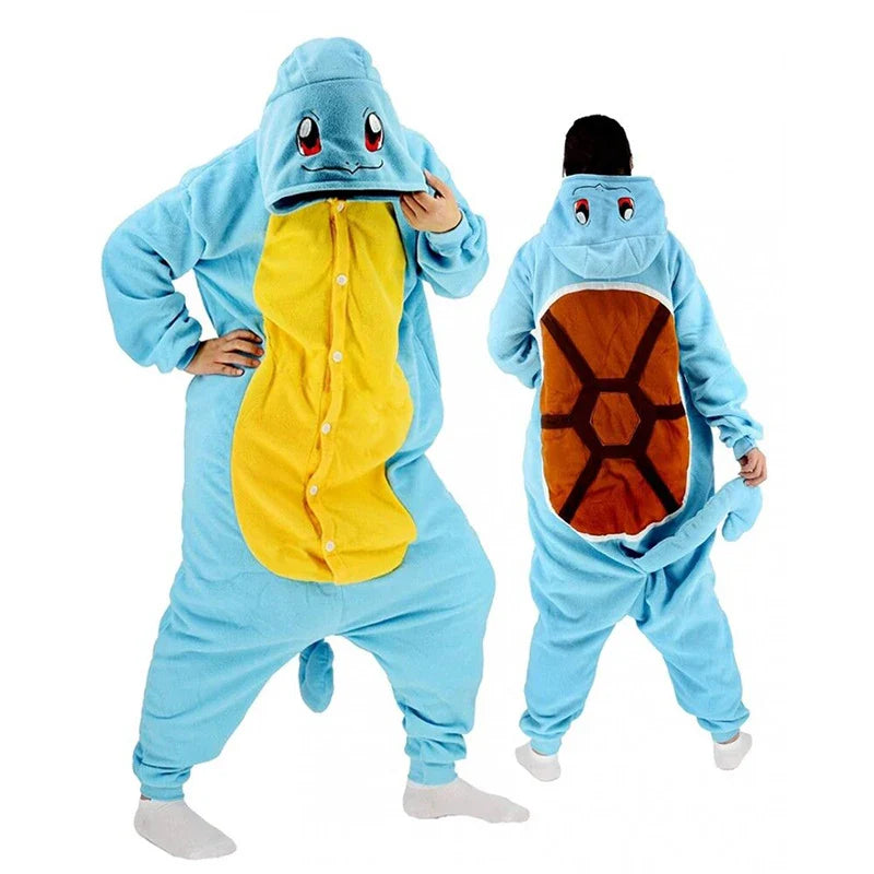 Pokémon Onesie Bundel – Maat M (155–165 cm)  – Pikachu, Squirtle & Snorlax (3 stuks, nu voor 60,- ipv 119,97)