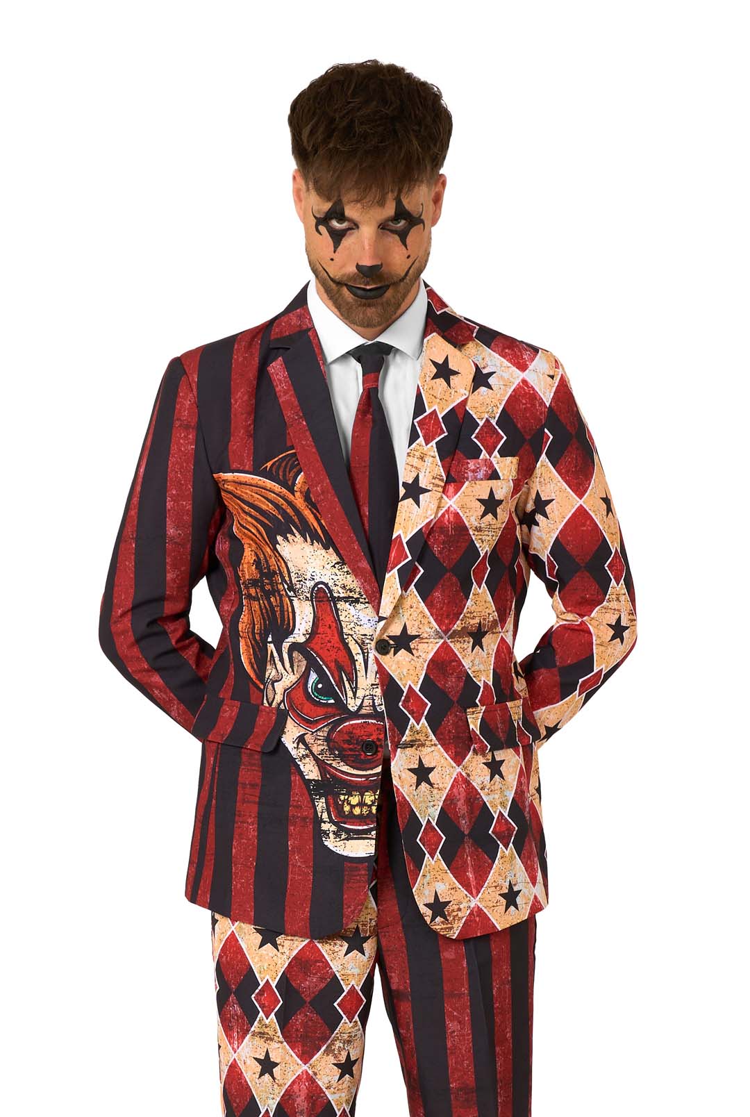 Suitmeister | Scary Clown Red | Halloween Herenkostuum