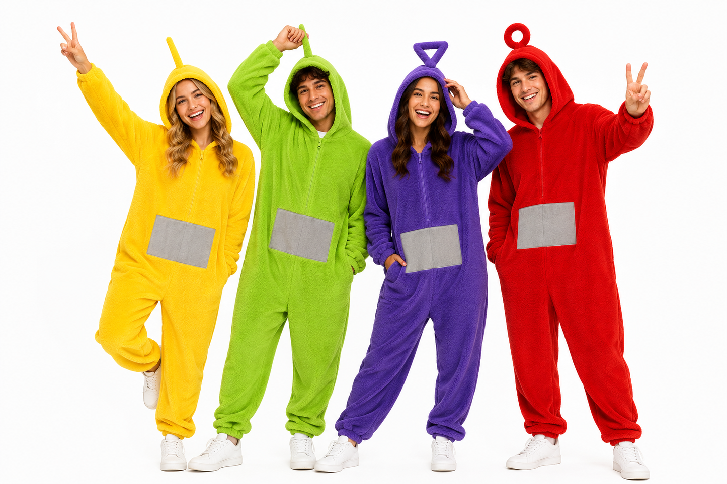 Carnaval groepskostuum voor vier personen
