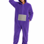 Teletubbie kostuum onesie paars tinky winky voor volwassenen