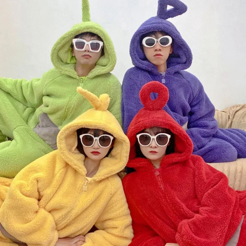Tinky Winky Teletubbies™ kostuum voor volwassenen - Vegaoo Tinky Winky Teletubbies™ kostuum voor volwassenen - Vegaoo