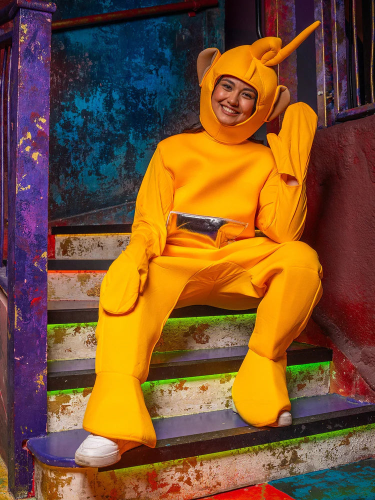 Teletubbies Laa-Laa Kostuum Volwassenen – Geel – Officieel Gelicenseerd – One Size