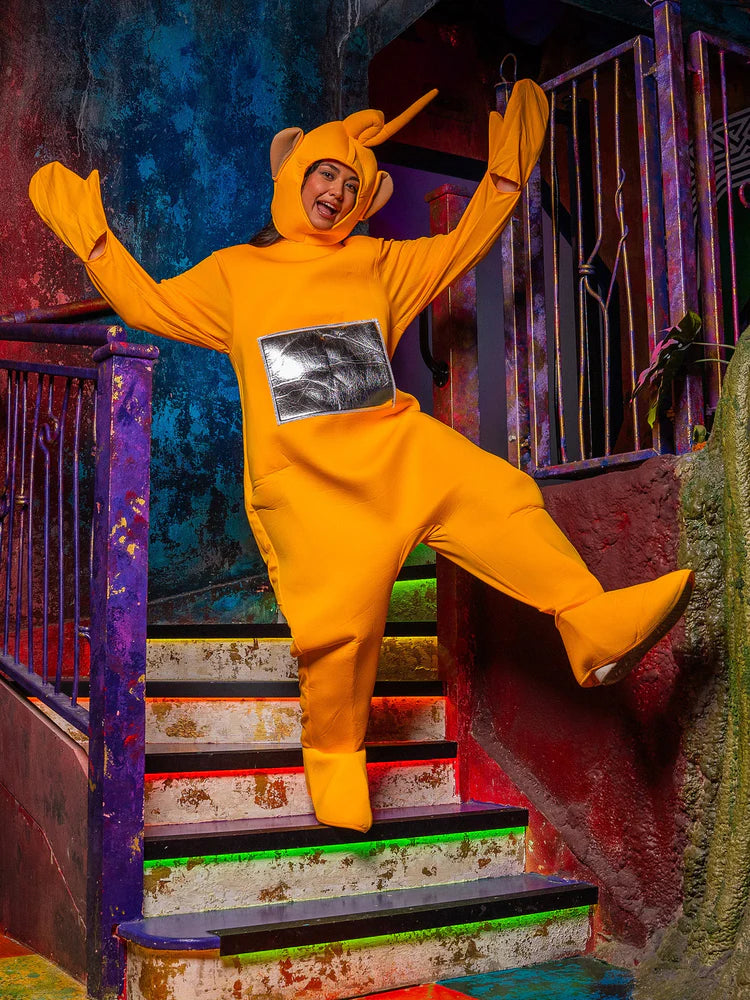 Teletubbies Laa-Laa Kostuum Volwassenen – Geel – Officieel Gelicenseerd – One Size