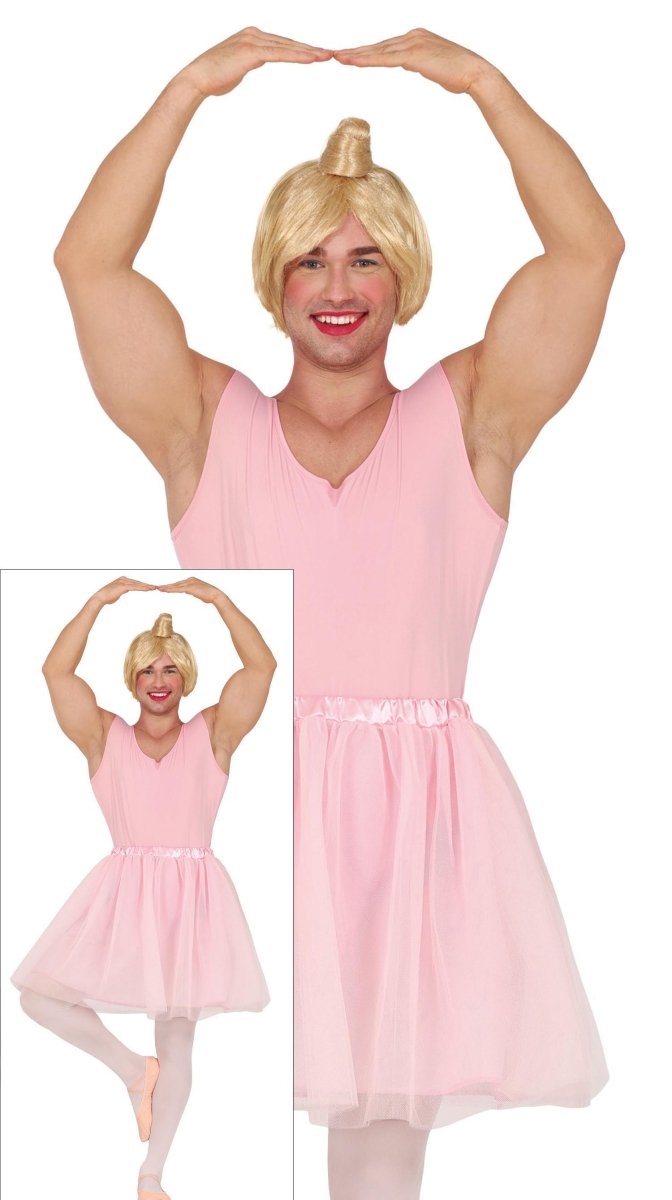 Roze Ballerina Pak Heren – Grappig Tutu Kostuum