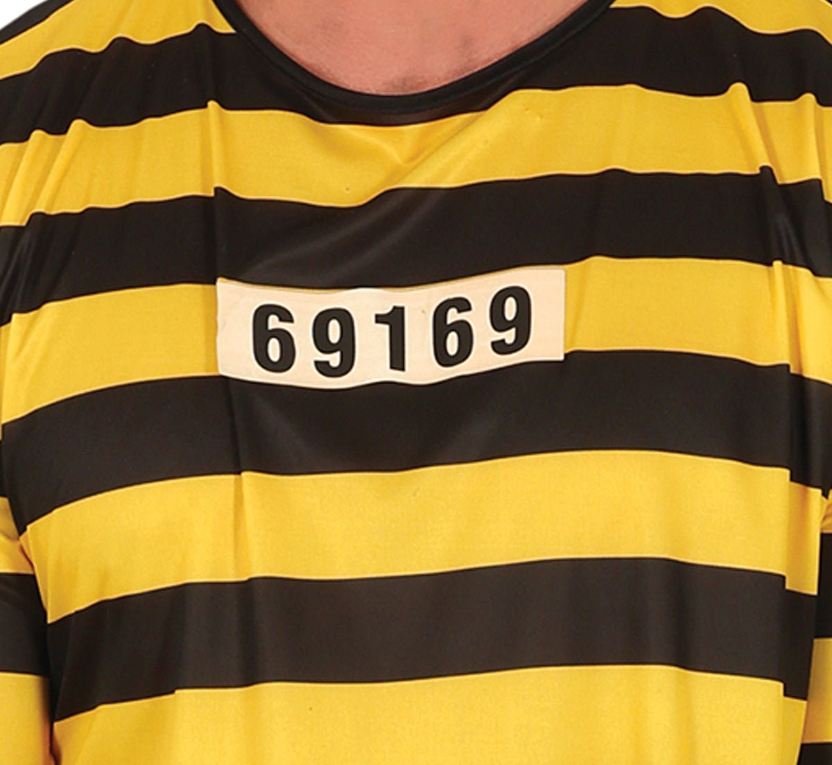 Boevenpak Heren Geel & Zwart – Gevangene Kostuum