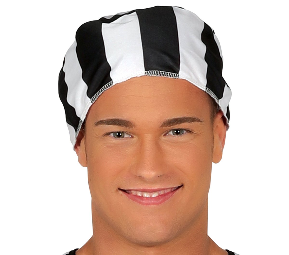 Boevenpak Heren Zwart/Wit – Klassiek Gestreept Kostuum met Pet, Shirt & Broek