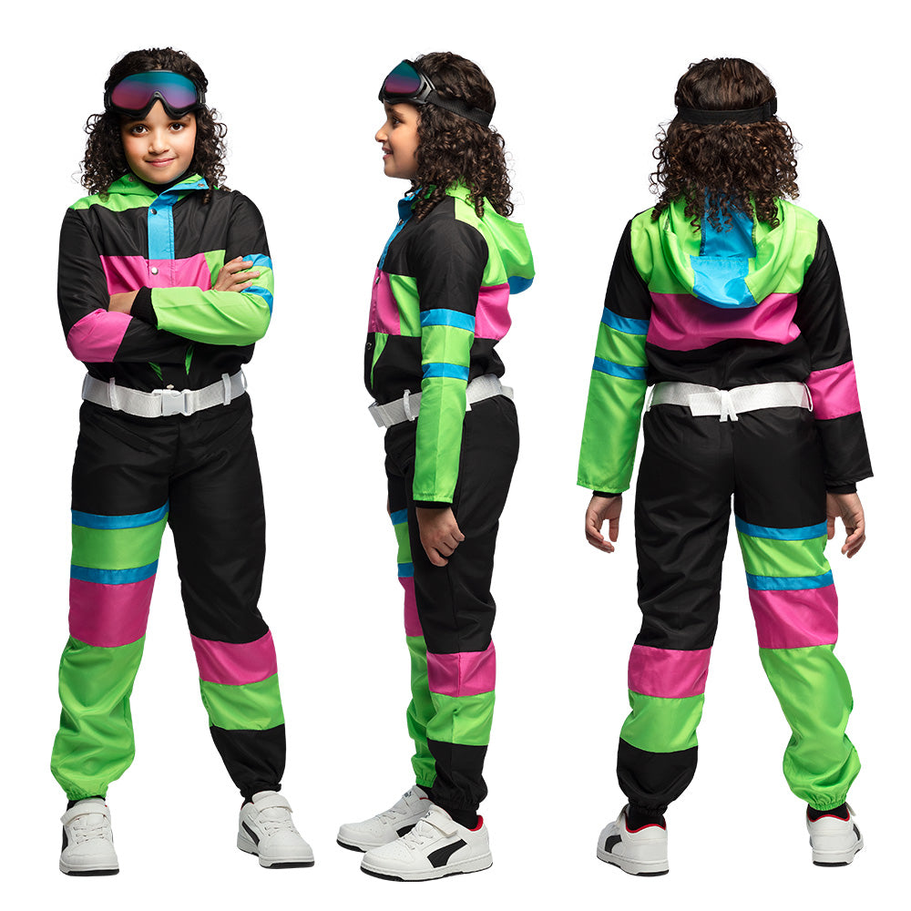 Skipak 80’s Kid – Retro Kinder Jumpsuit met Riem & Partybril