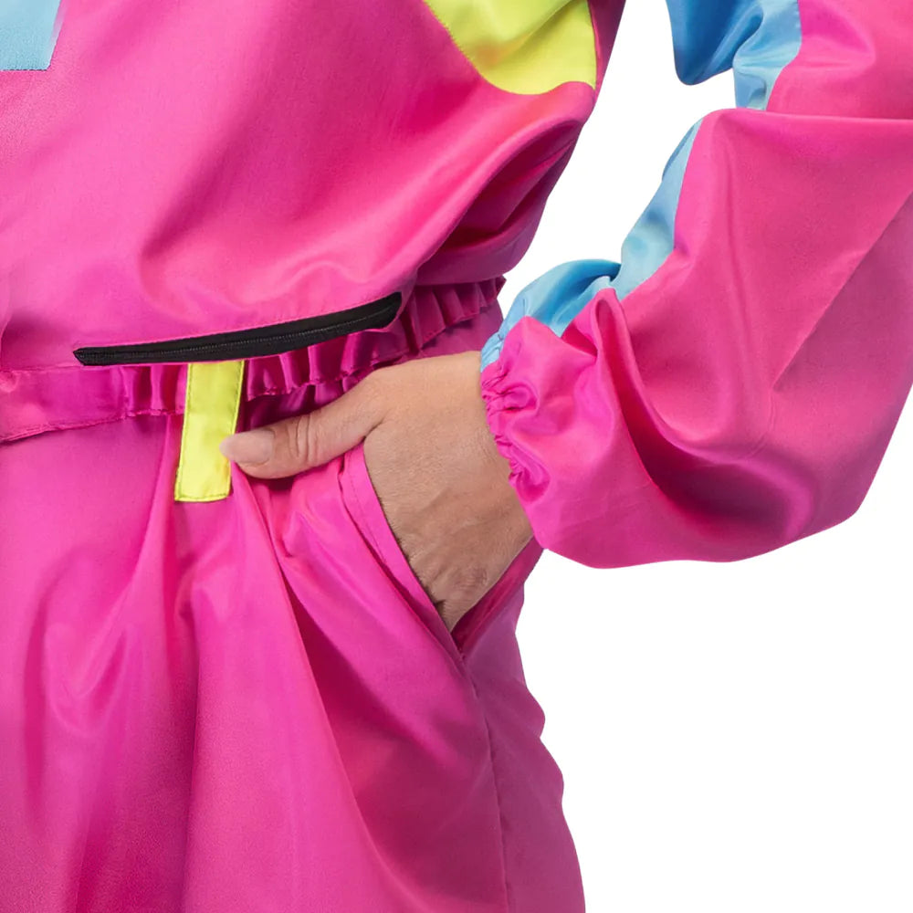 Skipak Snow Glow Babe – Neon Dames Jumpsuit met Riem & Zakjes