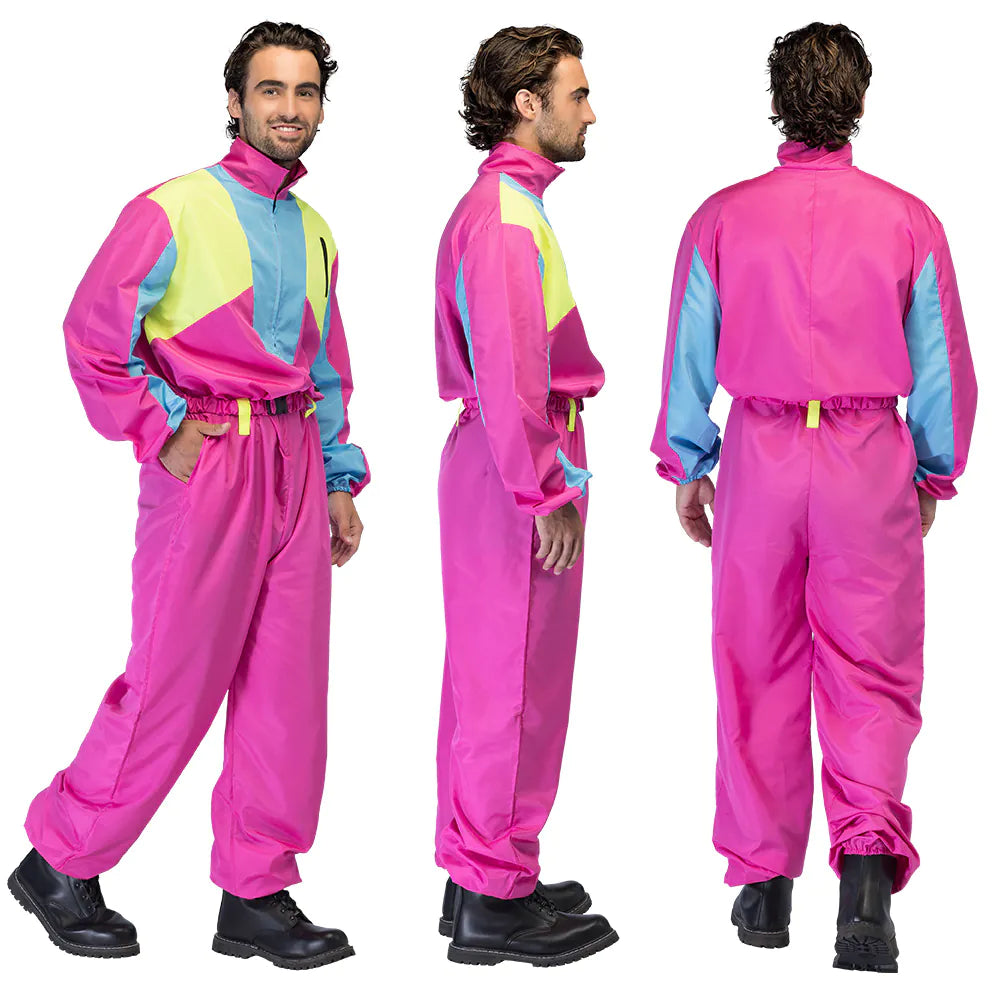 Skipak Snow Glow Dude – Neon Heren Jumpsuit met Riem & Zakken