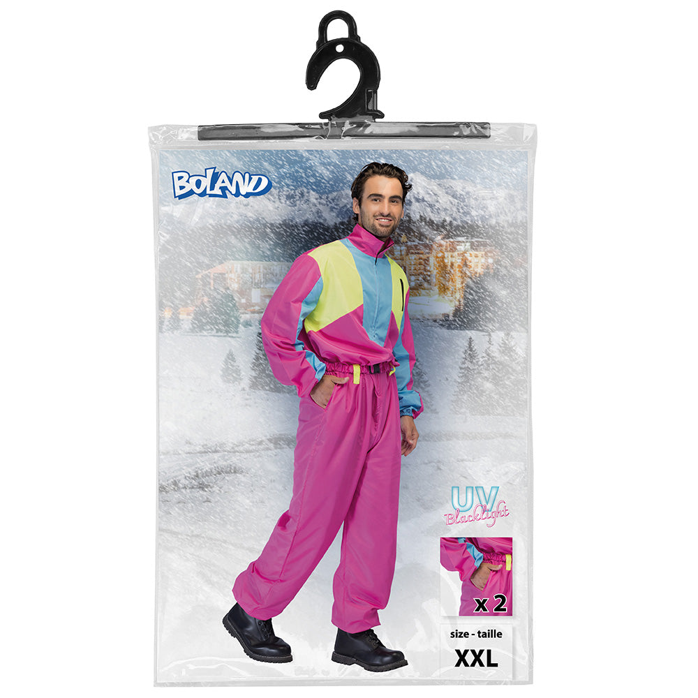Skipak Snow Glow Dude – Neon Heren Jumpsuit met Riem & Zakken