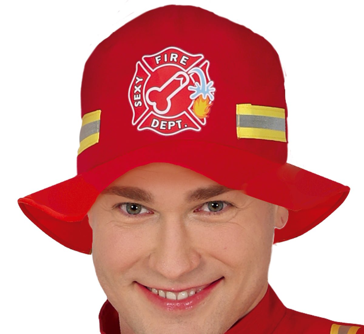 Brandweerman Kostuum 4-delig – Rood | Fout Party & Carnaval Outfit