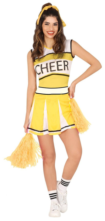 Cheerleader Jurk Geel Dames