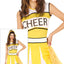 Cheerleader Jurk Geel Dames