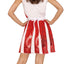 Cheerleader Jurk Rood Wit Dames
