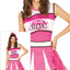 Cheerleader Jurk Roze Dames