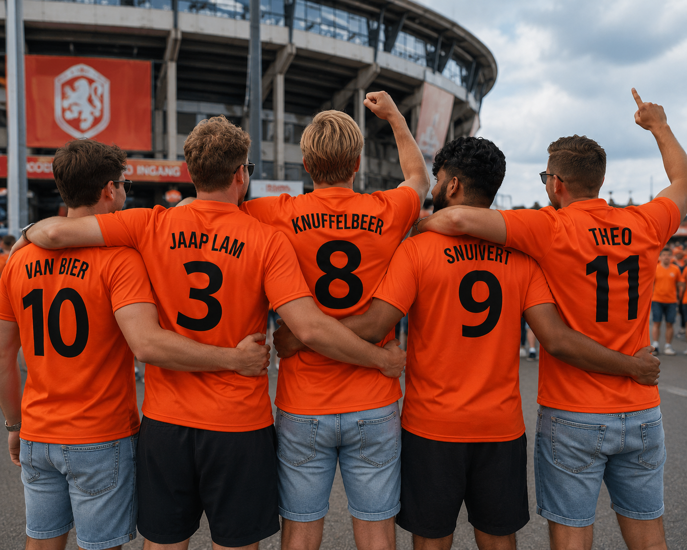 Voetbalshirt - Anusklep - Oranje
