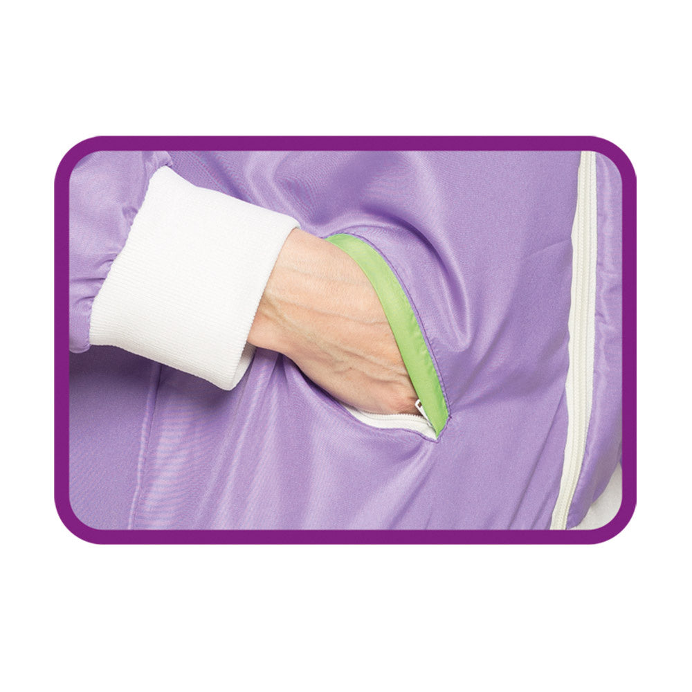 Fout Trainingspak Kind Paars – Retro Jasje & Broek in Lila/Groen