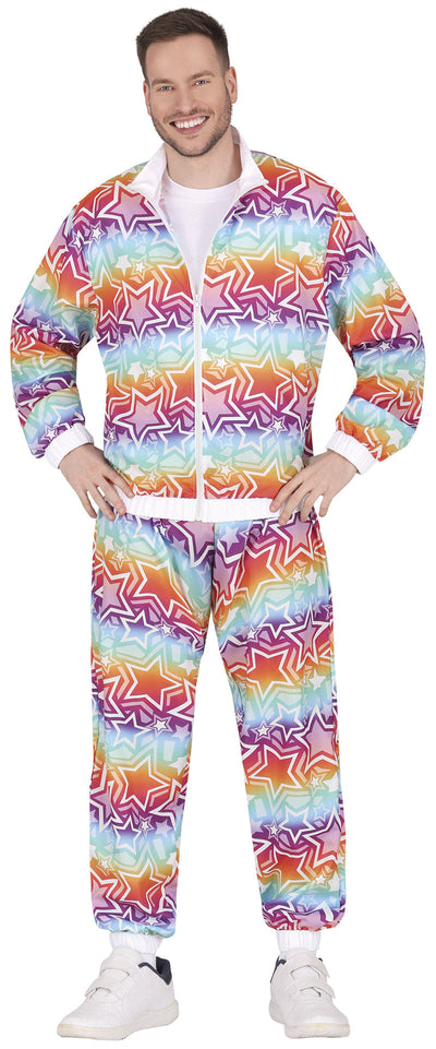 Trainingspak Heren Sterren – Veelkleurig Fout Party Kostuum