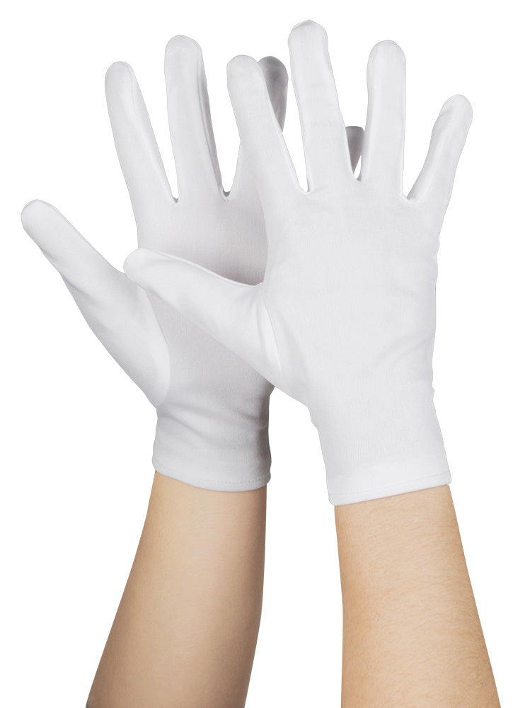 Witte Handschoenen Volwassenen – Verkleedhandschoenen voor Carnaval & Halloween