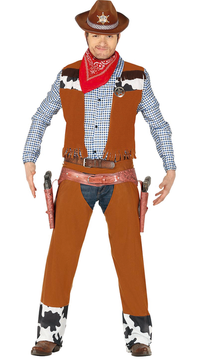 Cowboy Kostuum Bruin | Voor Volwassenen