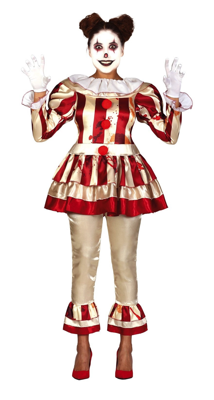 DUO DEAL | Killer Clown Kostuum | Dames & Heren |  Halloween Koppel Kostuum