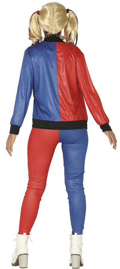 Harley Quinn Kostuum Dames Rood/Blauw