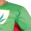 Marijuana Superheld Kostuum Heren – Groene Cape & Jumpsuit (Parodieheld)