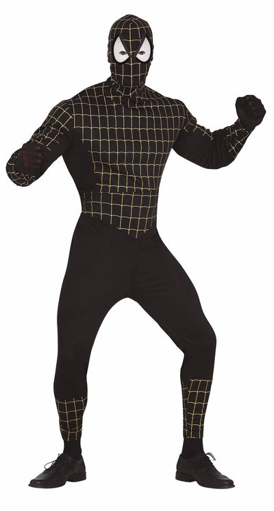 Spider-Man Kostuum Heren Zwart – Jumpsuit met Kap