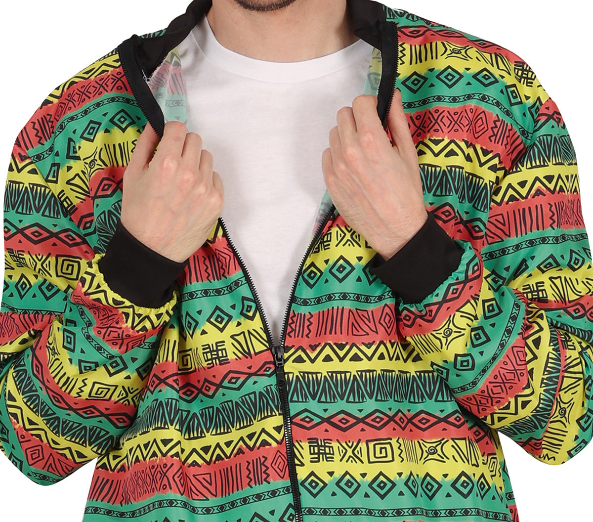 Afrikaans Trainingspak Heren – Veelkleurig | Fout Party Kostuum
