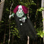 Halloween Clown Decoratie 130 cm – Terror Clown met licht & geluid