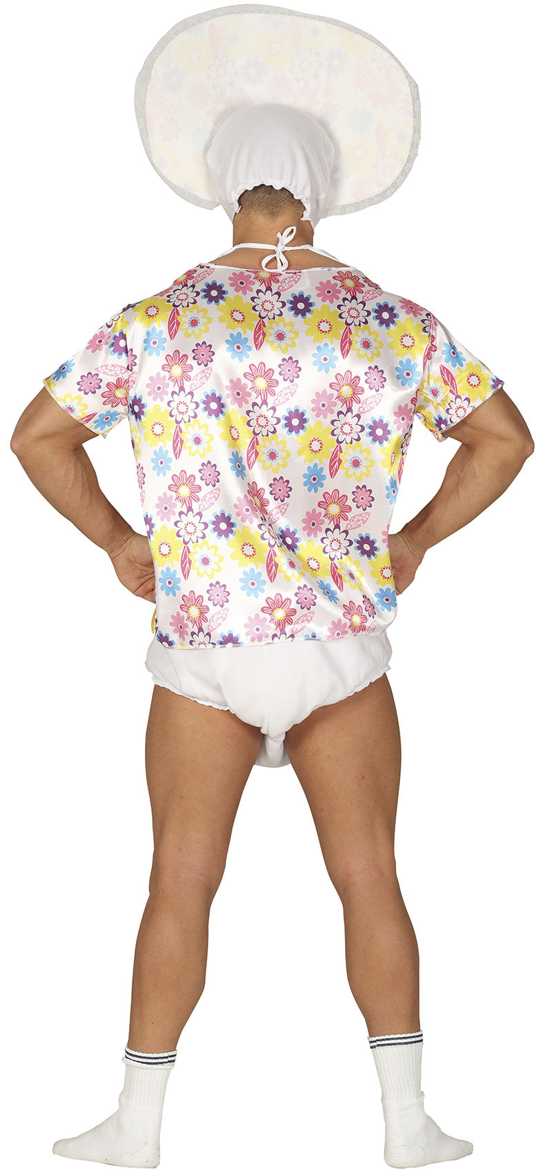 Baby Kostuum Heren – Hilarische Luier Outfit met Slab & Hoofddeksel