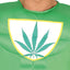 Marijuana Superheld Kostuum Heren – Groene Cape & Jumpsuit (Parodieheld)