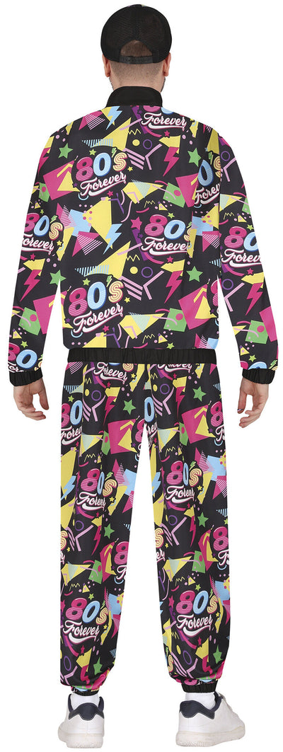 Neon 80’s Trainingspak Dames/Heren – Fout & Veelkleurig Retro Kostuum