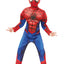Spider-Man Deluxe Kostuum Kind – Met Spierborst Jumpsuit & Masker