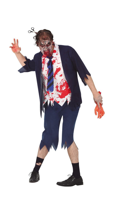 Zombie Student Halloween Kostuum – Heren