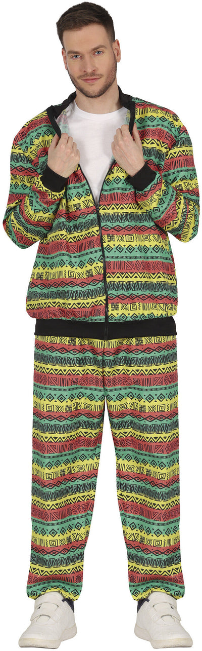 Afrikaans Trainingspak Heren – Veelkleurig | Fout Party Kostuum