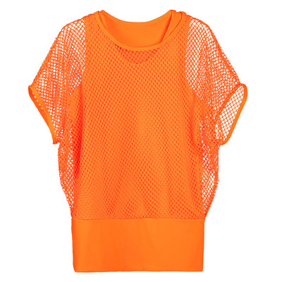 Netzoberteil Damen Orange M/L