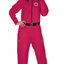 Squid Game Kostuum Dames Rood – Jumpsuit met Symbolen