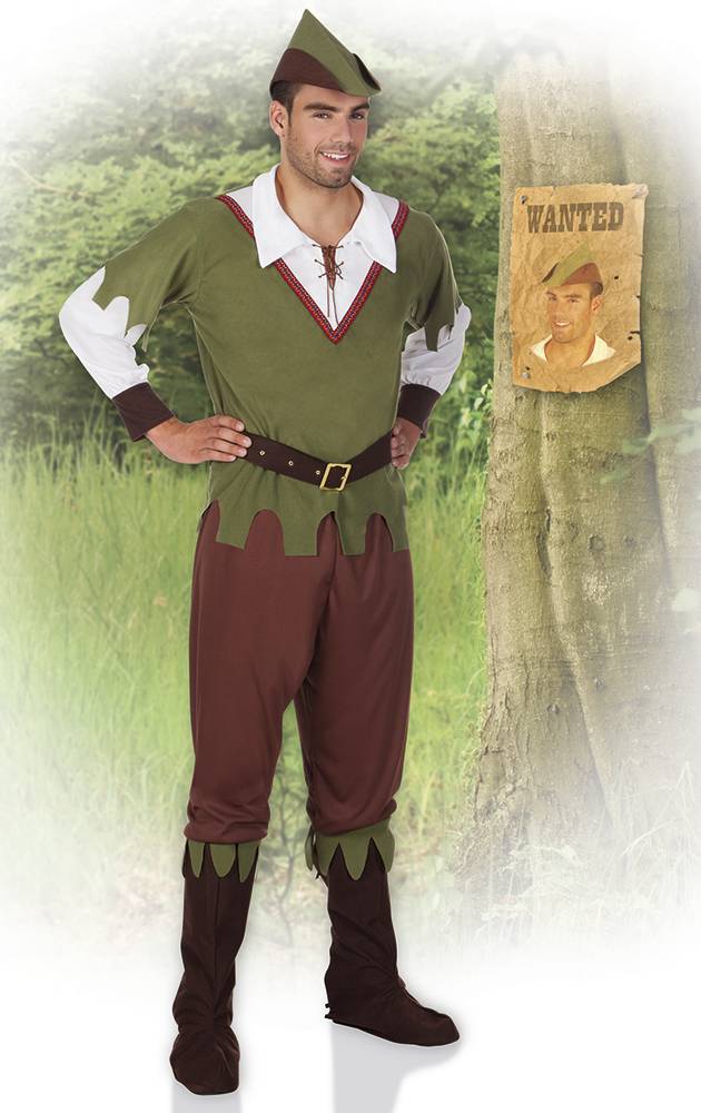 Robin Hood Kostuum Heren – Groen/Bruin | Complete Middeleeuwse Outfit