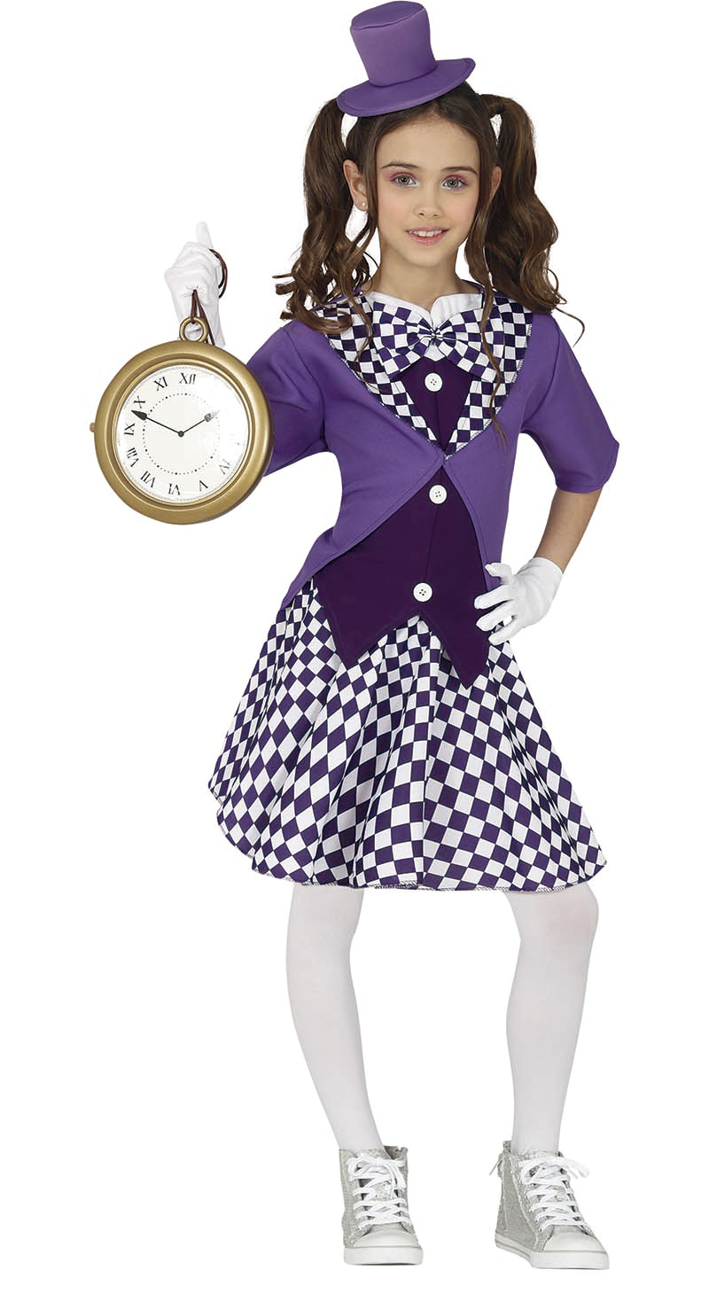 Goochelaar Jurk Paars Meisje | Alice in Wonderland