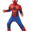 Spider-Man Deluxe Kostuum Kind – Met Spierborst Jumpsuit & Masker