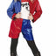 Harley Quinn Halloween Kostuum Meisje Rood Blauw