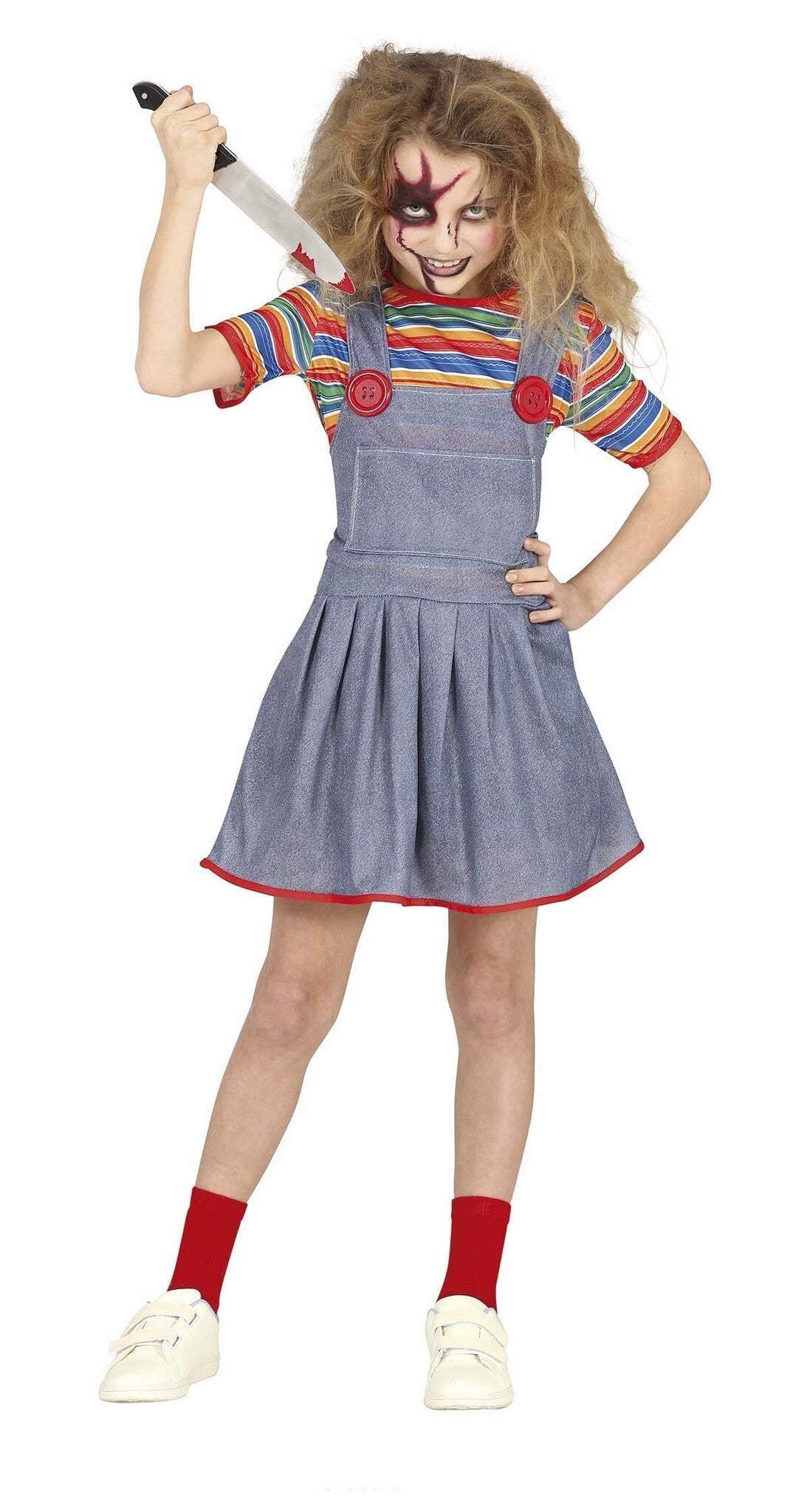 Puppen-Halloweenkostüm für Mädchen