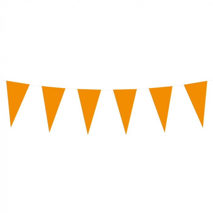 Oranje Vlaggenlijn | Papier | 10 Meter Feest