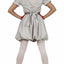 Horror-Clown-Halloween-Kostüm Damen Grau