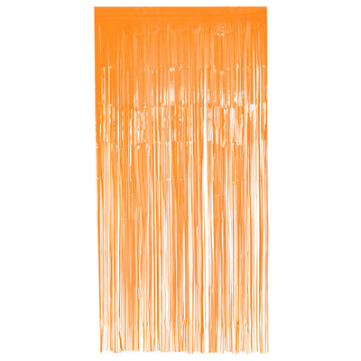Neon Oranje Deurgordijn – 2 meter knallende feestentree
