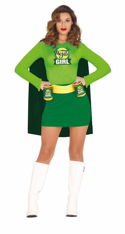 Miss Mojito Kostuum Dames – Grappige Cocktail Outfit