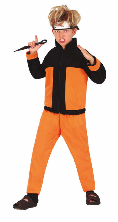 Ninja Naruto Kostuum Jongen Oranje Zwart