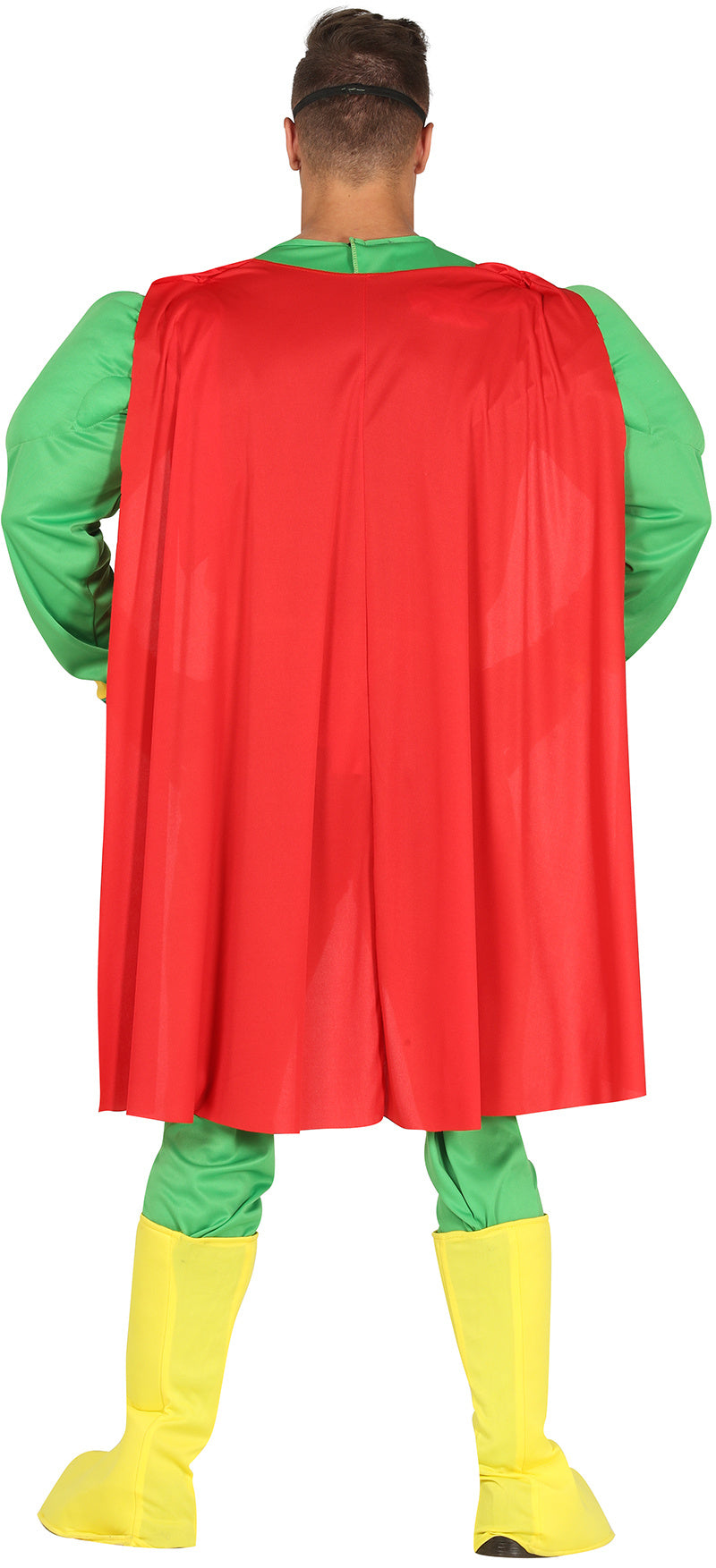 Marijuana Superheld Kostuum Heren – Groene Cape & Jumpsuit (Parodieheld)